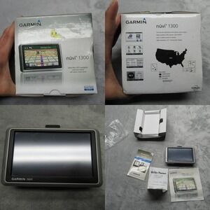 Garmin Nuvi 1300 GPS Navigator Turn-by-Turn 4.3" Display With Box Untested As-Is